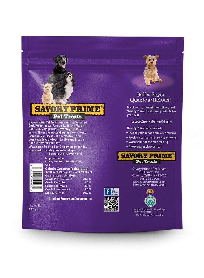 Savory Prime Natural Duck Jerky 48 oz. - Image 2