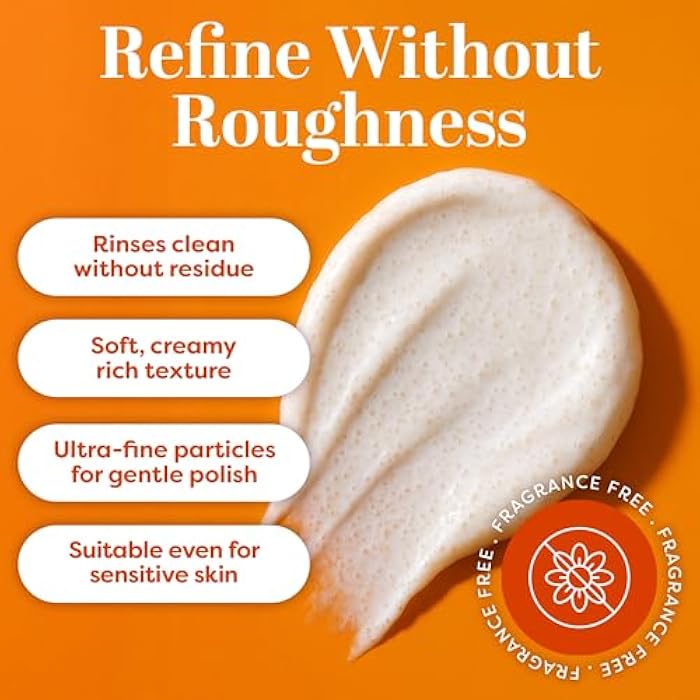 TruSkin Vitamin C Gentle Face Scrub - Brightening Daily Face Exfoliator for All Skin Types - Softens & Smooths Skin with Vitamin C, Yuzu Lemon, and Exfoliating Bora Bora White Sand - 4 Fl. Oz - Image 4