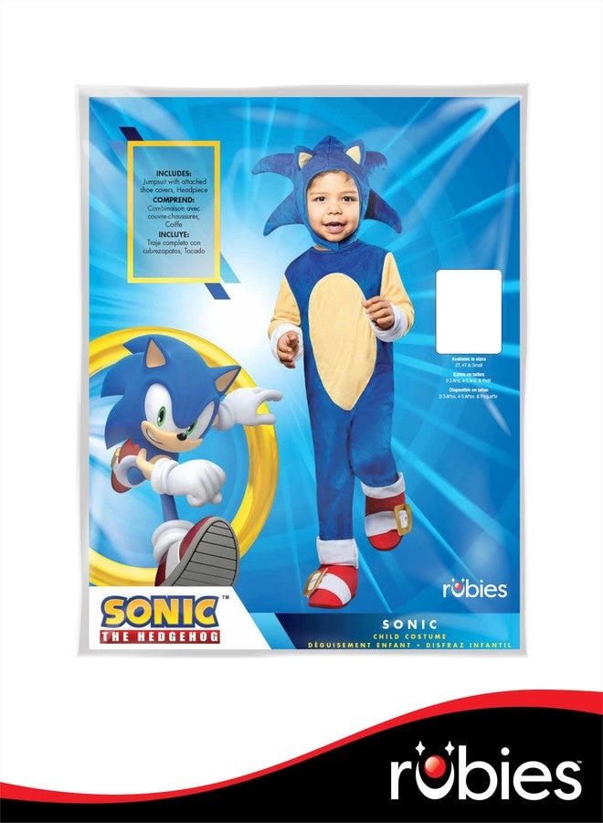 Rubies Sonic the Hedgehog: Costume for Toddlers, Boy's 2T - Image 3