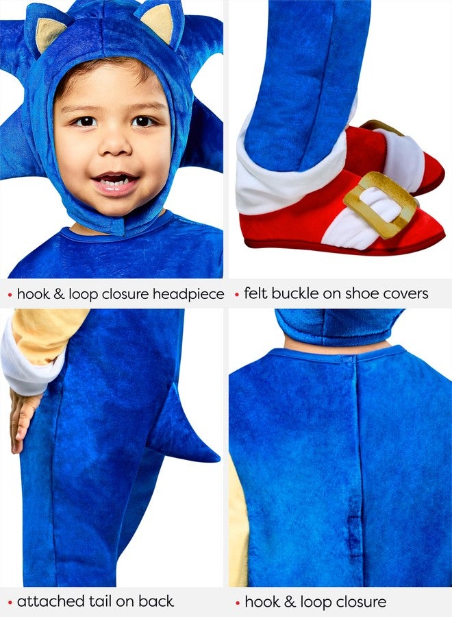 Rubies Sonic the Hedgehog: Costume for Toddlers, Boy's 2T - Image 2
