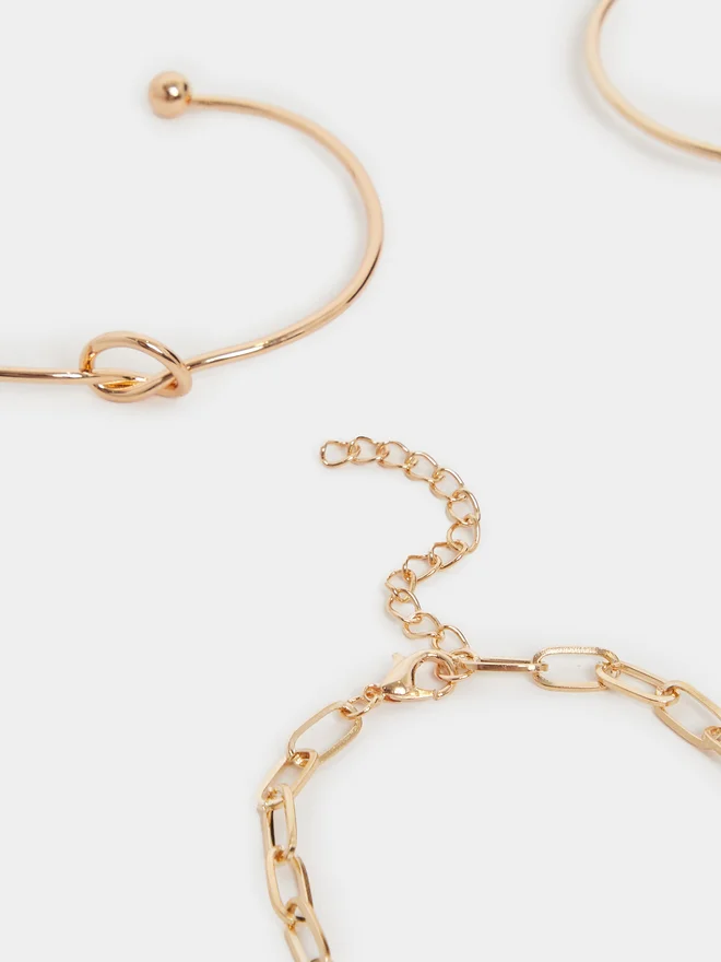 Styli Styli Set of 6 - Cuff and Link Chain Bracelets
