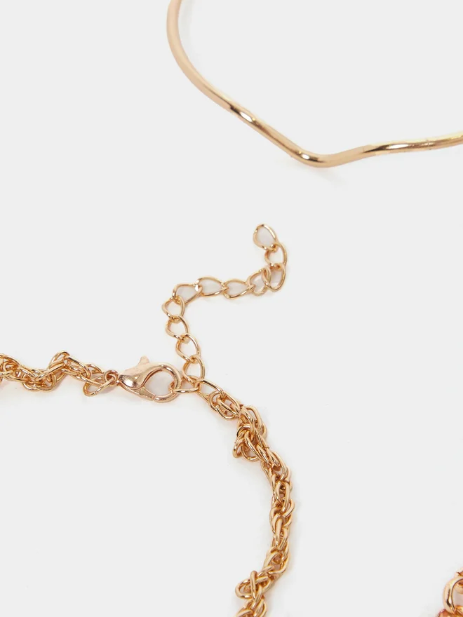 Styli Styli Set of 6 - Cuff and Link Chain Bracelets