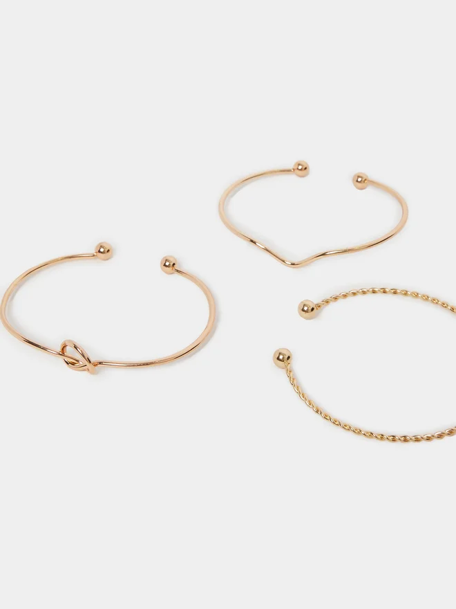 Styli Styli Set of 6 - Cuff and Link Chain Bracelets