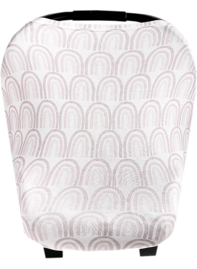 Copper Pearl Baby Car Seat Cover Canopy and Nursing Cover Multi-Use Stretchy 5 in 1 Gift 'Bliss' - Image 1