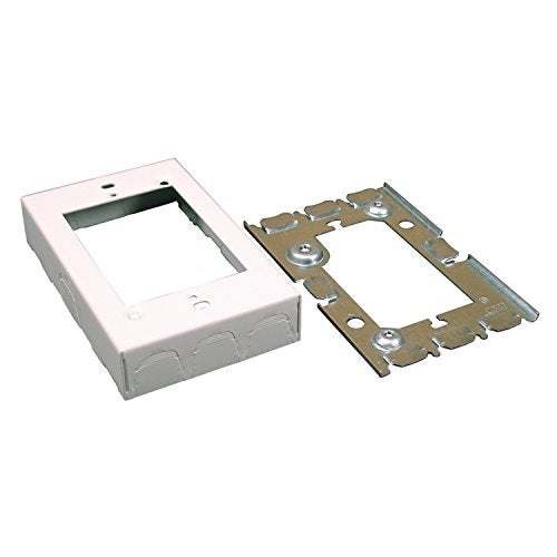 WIREMOLD Single Gang Extension Box Color: White - Image 1