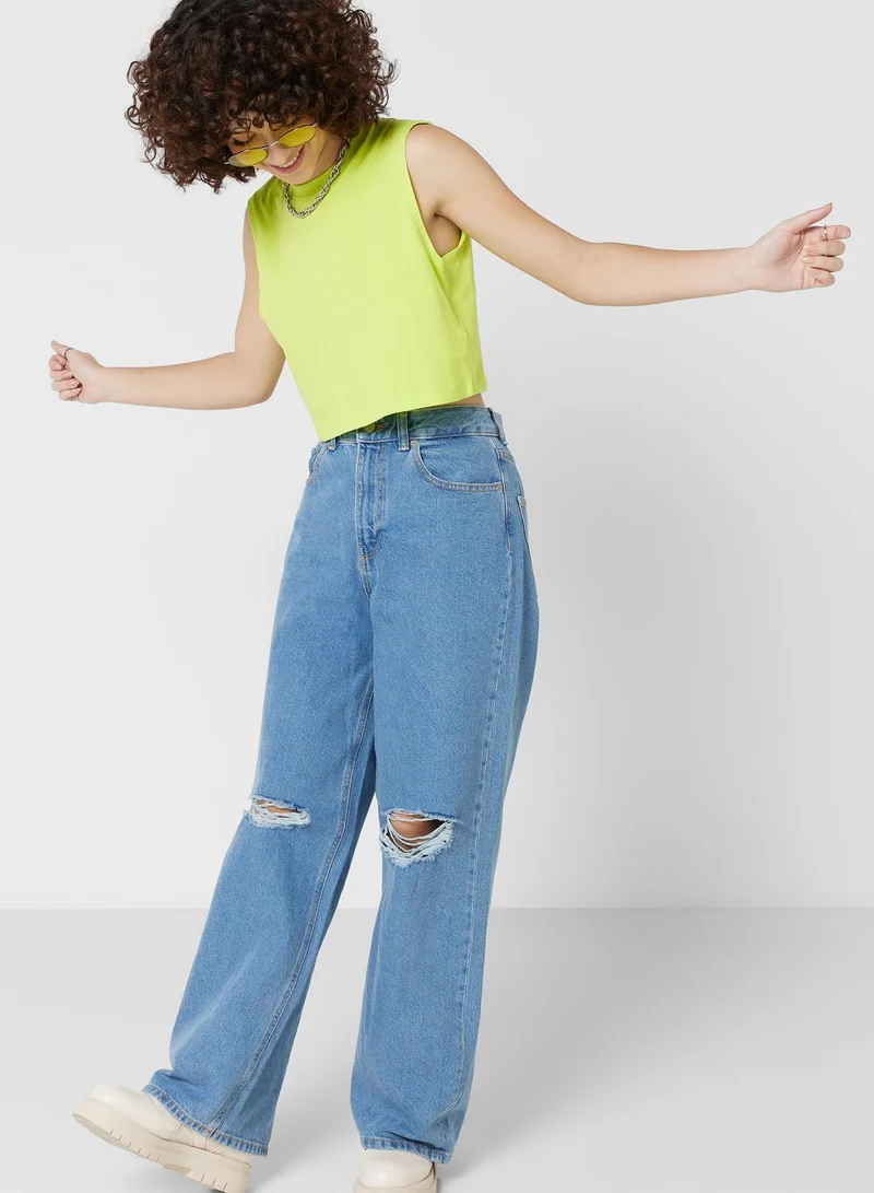 JJXX High Waist Ripped Jeans