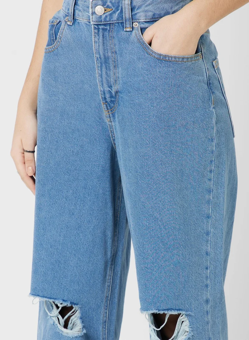 JJXX High Waist Ripped Jeans