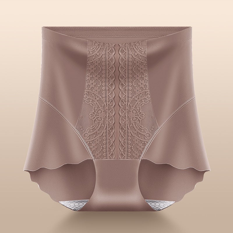 High-Waist Tummy-Control Shapewear Panties Coffee  - Image 1