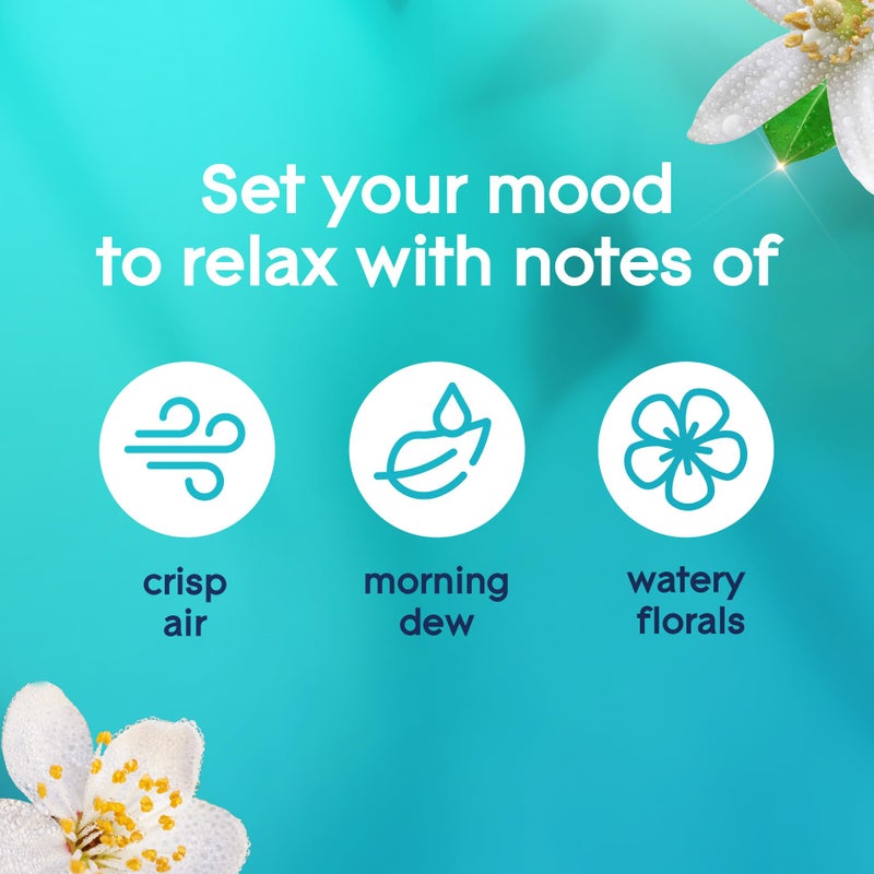 Glade PlugIns Refills Air Freshener, Dewdrop Petals, Scented and Essential Oils for Home and Bathroom, 0.67 Fl Oz, 5 Count - Image 3