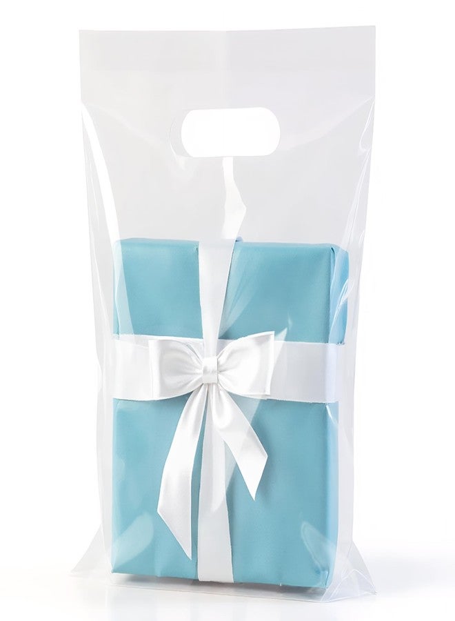 KEEPARTY 140PCS Clear Plastic Bags With Handles 12"x15" Perfect for Retail and Merchandise Clear Gift Bag for Boutiques and Small Businesses Gift and Trade Show Thank You Bags - Image 1