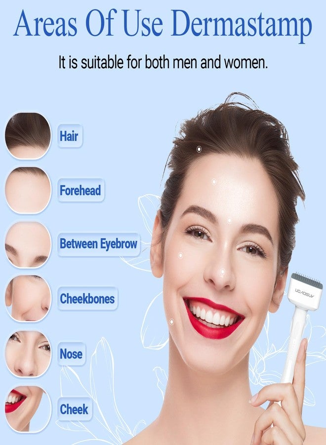 ANSIOVON Derma Stamp - ANSIOVON Microneedling Stamp for Hair Face Scalp Beard - Microneedle Dermastamp at Home - Micro Needling Stamp for Women and Men - Image 4