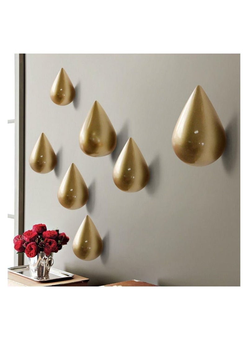 2 PCS Waterdrop Hooks Multipurpose Wall Hook Wall Door Coat Hat Hangers Hooks - Image 1