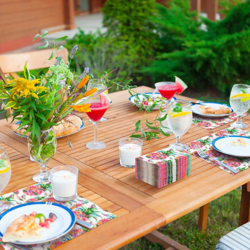 Epakh 200 Pcs Bulk Hawaiian Tropical Napkins Paper Guest Towels 2 Ply Disposable Pineapple Flower Napkins Dinner Decorative Hand Towels for Bathroom Wedding Summer Beach Holiday Party  7.9 x 4.3"" - Image 5