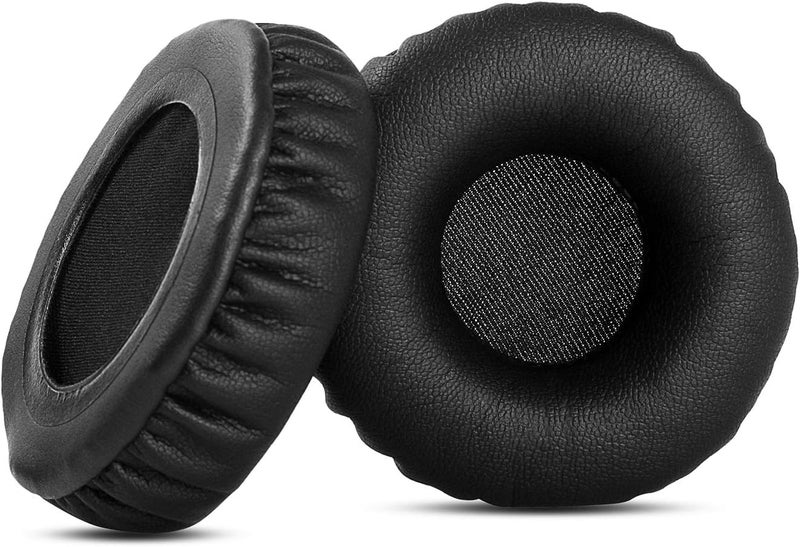 Street27® Ear Pads Cushion Compatible with JABRA Evolve 30/20 UC/BIZ2400 Headphones, 60mm / 6cm Headphone Earpads Cushion, All-Day Comfort Design, Protein Leather & Soft Memory Foam Earmuff - Black - Image 4