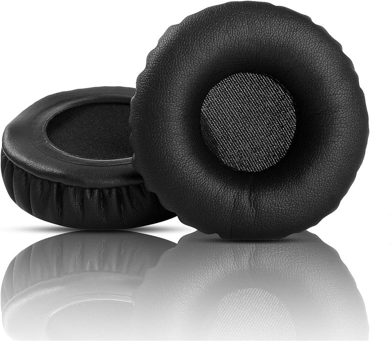 Street27® Ear Pads Cushion Compatible with JABRA Evolve 30/20 UC/BIZ2400 Headphones, 60mm / 6cm Headphone Earpads Cushion, All-Day Comfort Design, Protein Leather & Soft Memory Foam Earmuff - Black - Image 3