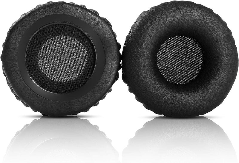 Street27® Ear Pads Cushion Compatible with JABRA Evolve 30/20 UC/BIZ2400 Headphones, 60mm / 6cm Headphone Earpads Cushion, All-Day Comfort Design, Protein Leather & Soft Memory Foam Earmuff - Black - Image 5
