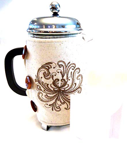 Integrity Designs Scandinavian Rosemaling Embroidered French Press Cozy - Image 3