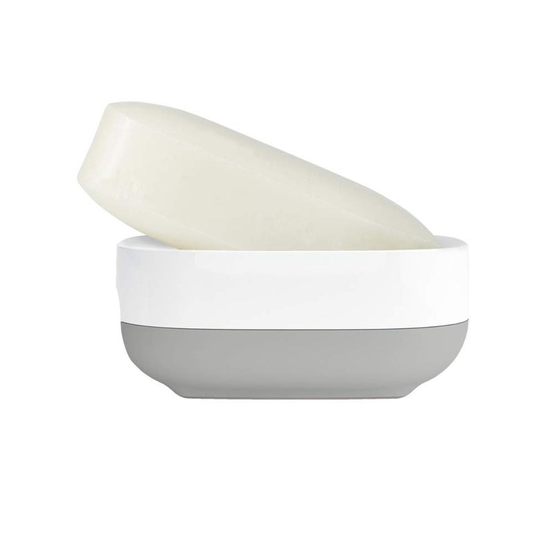 Joseph Joseph Plastic 70511 Slim Compact Soap Dish With Drain, Gray - Image 3