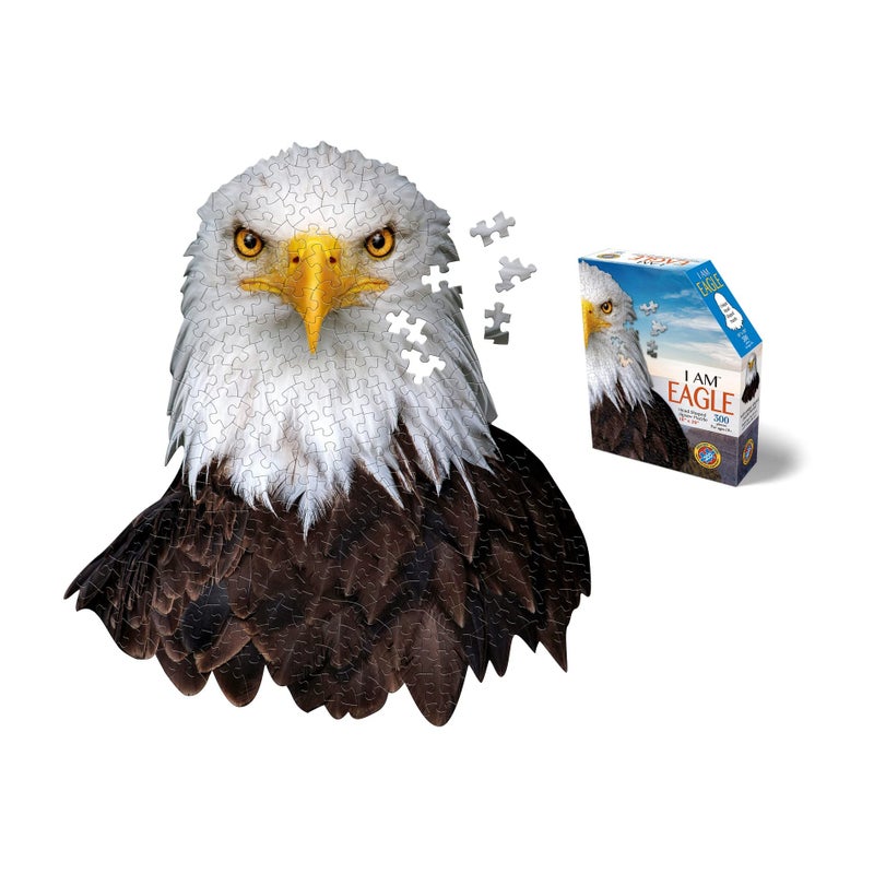 Madd Capp Puzzles - I AM Eagle - 300 Pieces - Animal Shaped Jigsaw Puzzle - Image 1