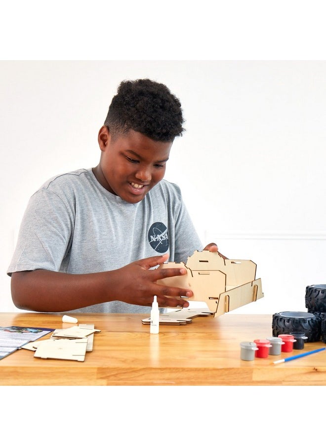 The Young Scientists Club The Young Scientists Club Lunar Rover, Custom Build & Paint Models of NASA Space Explorers, Wooden 3D Puzzle, Science Kit, STEAM Craft Kits for Kids, Space Toys for Kids 8-10  - Image 4