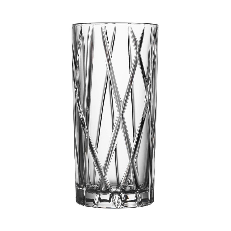 Orrefors City Highball Glass (Set of 4) - 12 Fl. Oz., Asymmetric Design, Versatile Glassware for Cocktails, Margaritas, Water, Iced Tea, Soda, Dishwasher Safe - Image 4