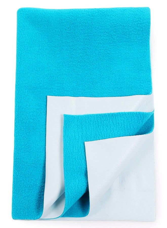 PIKIPOO High Absorbent Water Resistant Bed Protector Quickly Dry Washable Hygienic Baby Sheet Soft Breathable Smell Free Reusable Sheets for Babies Crib Matt (Double Bed (260 X 200 CM), Sky Blue) - Image 3