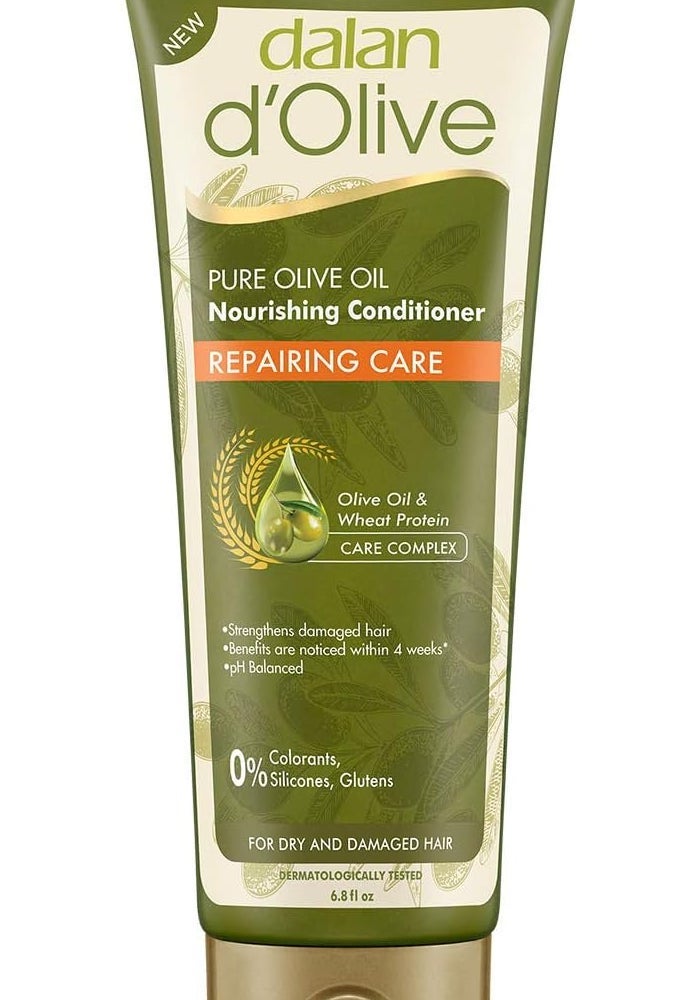 Dalan d'Olive Pure Olive Oil Nourishing Conditioner for Dry and Damaged Hair, 220 ml - Image 1