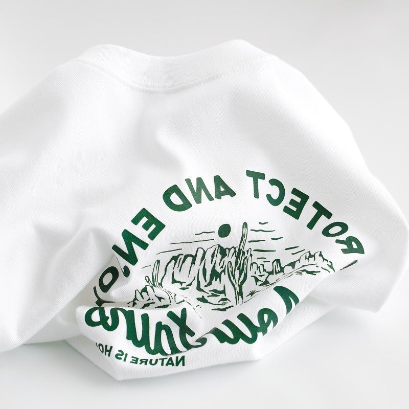 Little Red Book Push ~ Brand Discount Withdrawal More Than A Single To Pick Up The Leak Cotton Short Sleeve T-Shirt Men'S And Women'S Design Sense Printing! - Image 1