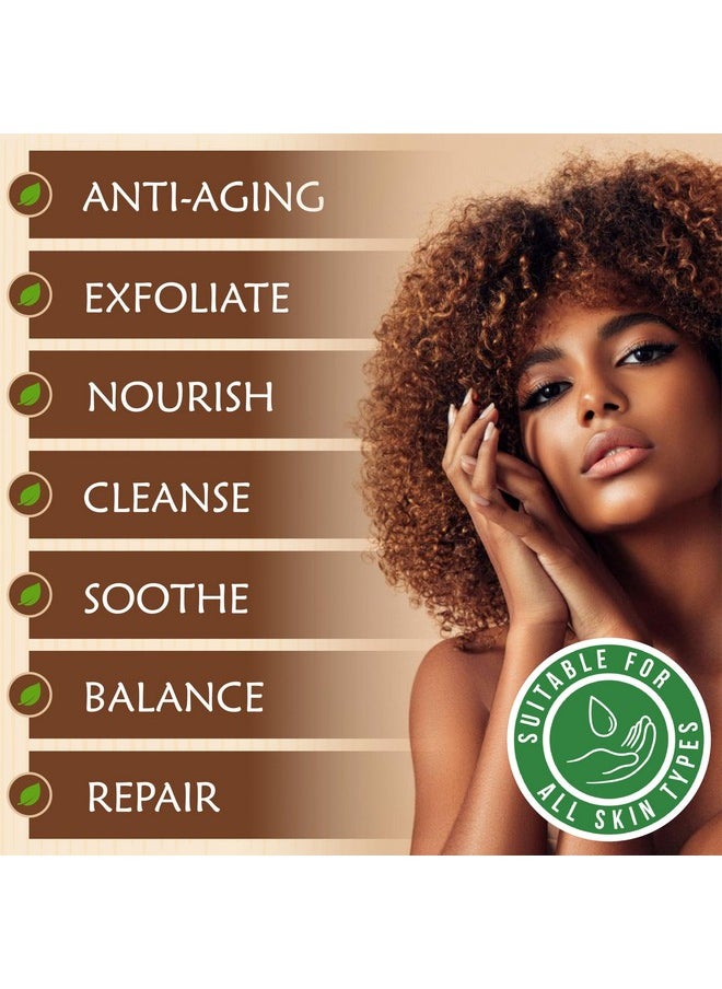 Plant Guru Raw African Black Soap Bar 8 oz. - 100% Pure Natural From Ghana. Acne Treatment, Aids Against Eczema & Psoriasis, Dry Skin, Scars and Dark Spots. Great For Pimples, Blackhead, Face & Body Wash.  - Image 4