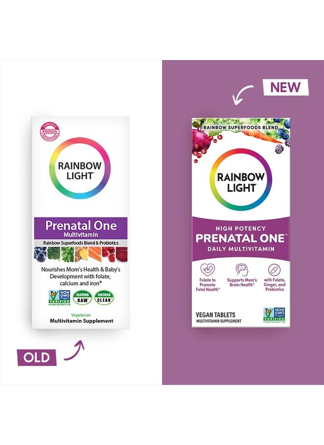 Rainbow Light High-Potency Prenatal One Multivitamin, Prenatal Health Multivitamin Supports Mom's Health and Baby's Development, With Vitamin C, Vegan, 30 Count  - Image 2
