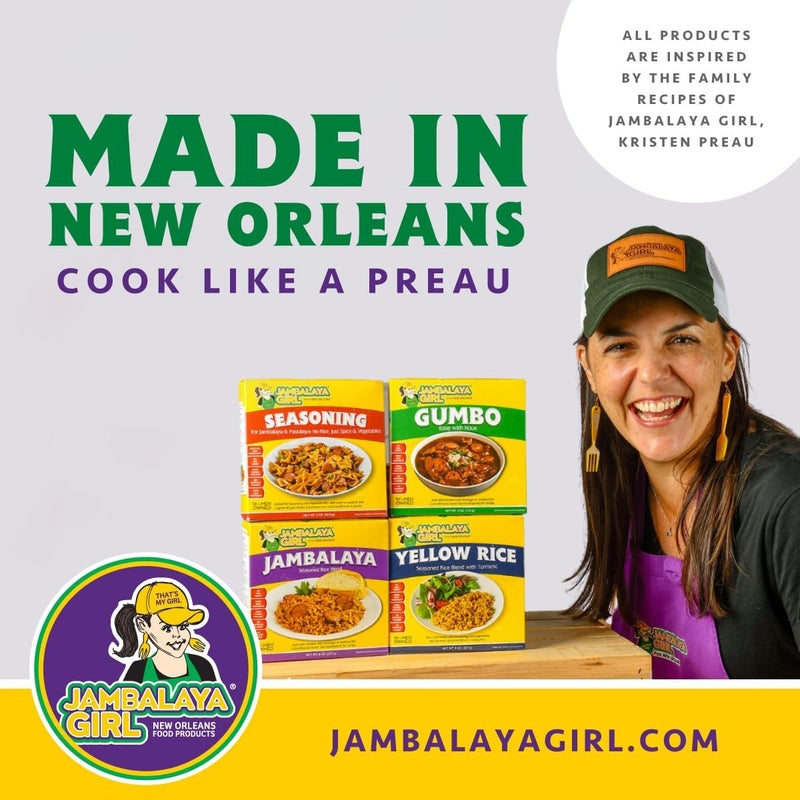 Jambalaya Girl Jambalaya Seasoned Rice Blend - 8 oz (4 Pack) - Authentic New Orleans Dinner Mix - Image 4