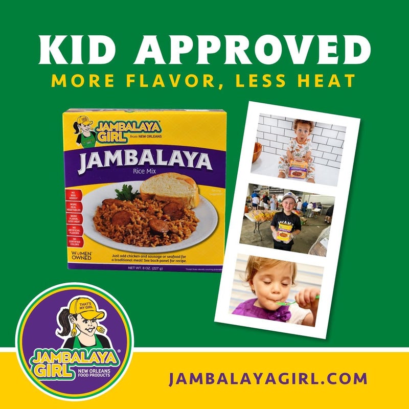 Jambalaya Girl Jambalaya Seasoned Rice Blend - 8 oz (4 Pack) - Authentic New Orleans Dinner Mix - Image 3