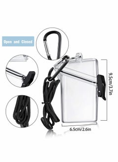 Excefore Waterproof ID Card Badge Holder Case,3 Pack Floating Sports Case Vertical Badge Holders with Lanyard and Keychain for Cards, Coin and Money  - Image 5