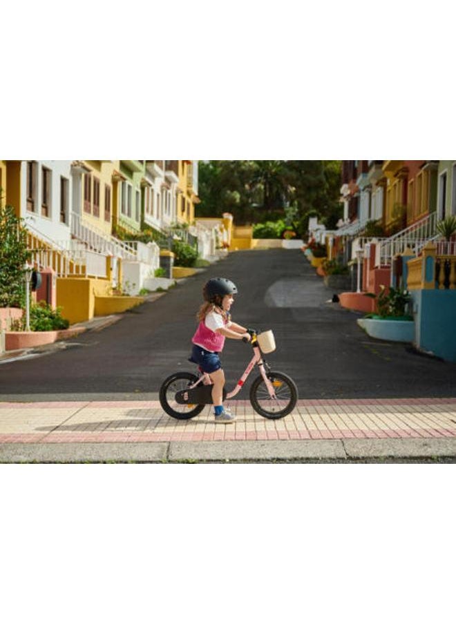 Btwin Kids' 3-5 Years 2-in-1 14-Inch Balance Bike Discover 500 - Pink  - Image 4