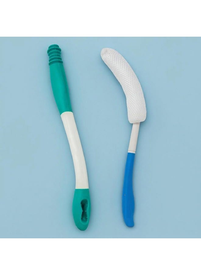 Allotro Labs Extended Reach Comfort Kit - Includes Long Reach Toilet Wiping Tool and Long Reach Bath Brush. Designed to Help Anyone with Accessibility Issues Like The Elderly, Pregnant, and Physically Challenged - Image 1