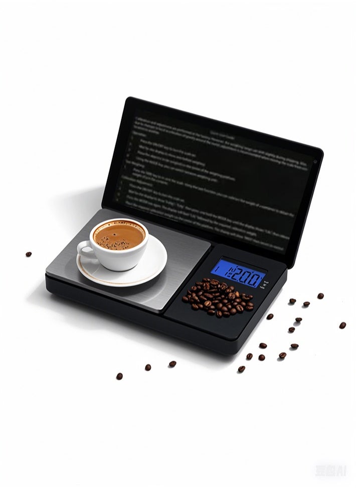 Pretocter LCD Digital Scale Gold Jewelry Scale, Micro Gram Scale 0.1g-500g，Electronic Weighing Coffee Scale,Portable Pocket Scale-Black  - Image 4