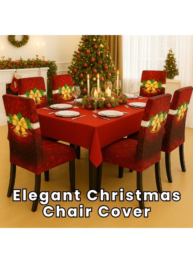 PRINTSHOP4ME Christmas Chair Covers 40x65 Cm – Festive Dining Chair Slipcovers For Holiday Party Decorations–Ideal For Family Gatherings,Christmas Dinner - Image 4