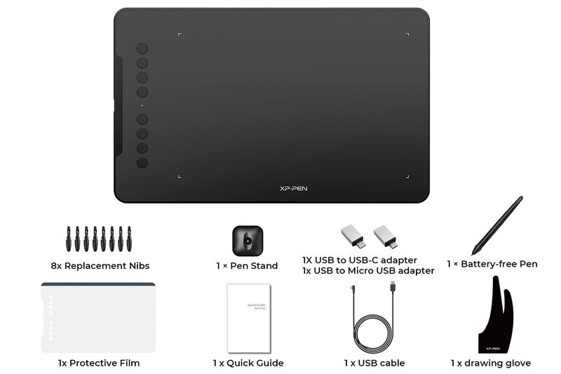 XPPen Deco01 V3 Digital Graphics Drawing Pen Tablet (10" x 6.25", 16384 Levels of Pressure Sensitivity, Battery-Free Passive Stylus, Pink) - Image 4