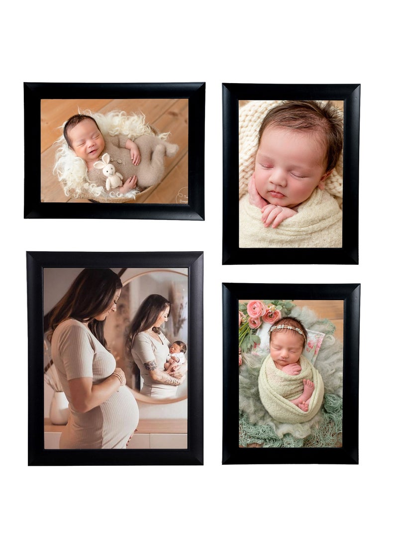 Black photo frames (1psc 20x25 + 3psc 15x21) - Image 1