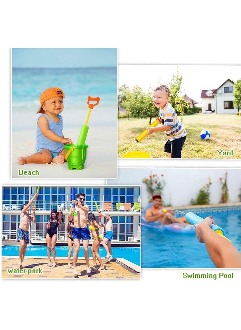 تابيت 4PCS الماء انفجار للأطفال ، الرغوة انفجار حقن المسدسات لحفلة حمام السباحة الصيفي ، في الهواء الطلق الشاطئ ألعاب المياه للأولاد والبنات  - Image 3