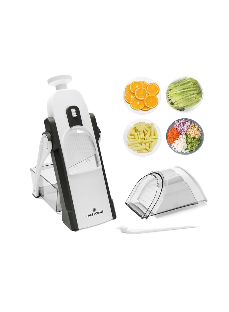 OM Powerful Vegetable Slicer & Grater - Multi-Blade for Various Uses (Black) - Image 1