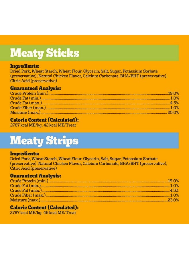 Pedigree Pedigree Canine Cookout Soft Dog Treats, Chicken Flavored Meaty Sticks and Strips, (2) 18.2 oz Bags  - Image 4