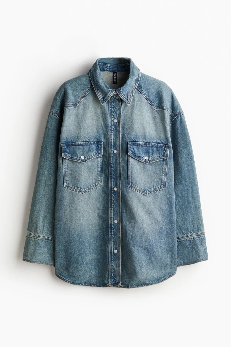 H&M Oversized denim shirt