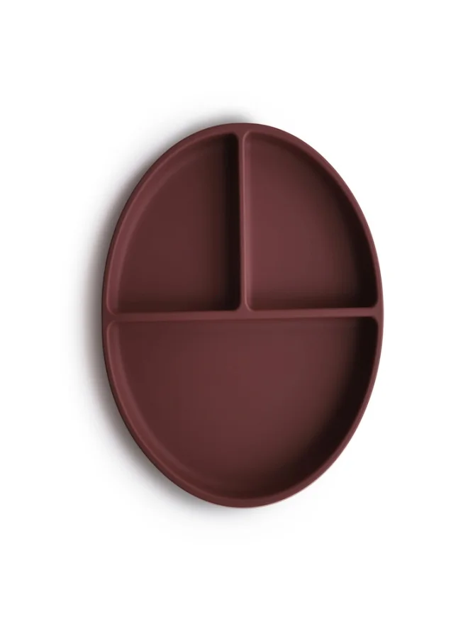 mushie Silicone Plate Woodchuck