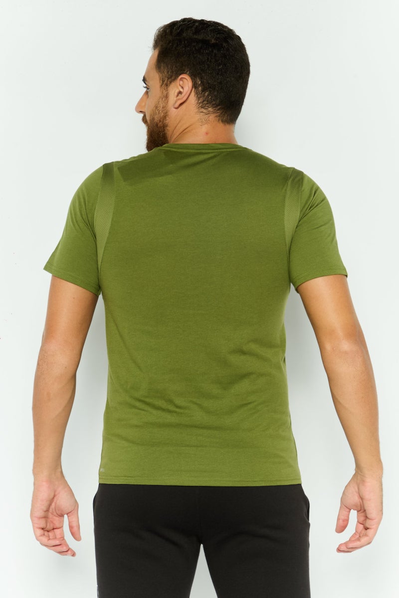 PUMA Men Sportswear Fit Short Sleeves Outdoor T-Shirt, Olive - Image 4
