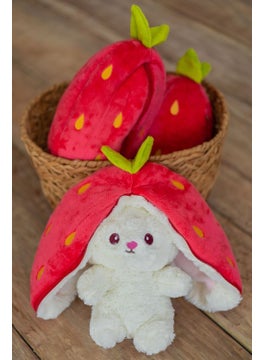 Canestar Special Gift for Lover Strawberry Rabbit Plush Toy with Bag Strawberry Rabbit 50CM  - Image 1