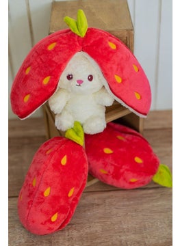 Canestar Special Gift for Lover Strawberry Rabbit Plush Toy with Bag Strawberry Rabbit 50CM  - Image 3