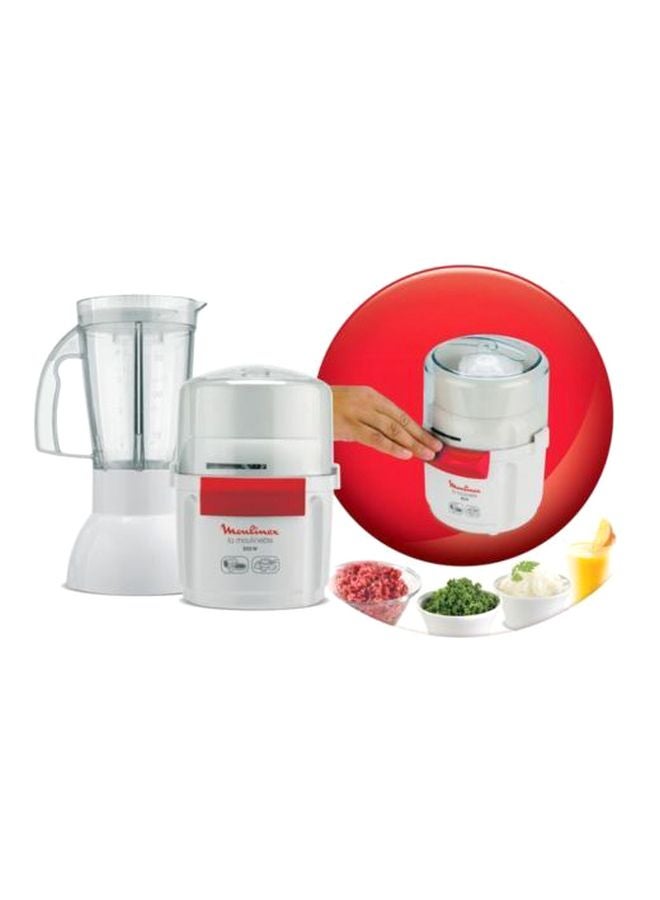 مولينكس قطاعة لا مولينيت مزودة بخلاط بسعة 250 مل 250 ml 800 W AR6801EG أبيض/ شفاف - Image 2