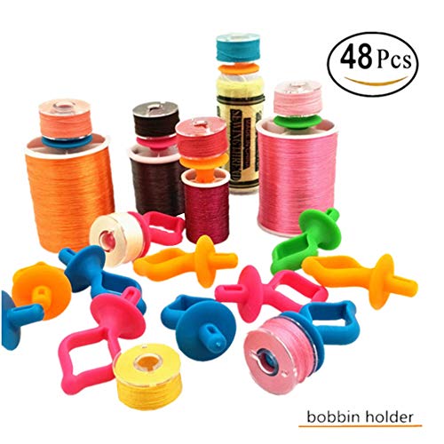 YEQIN YEQIN Bobbin Holder. Storage Your Bobbins on Top of Thread Spools (48 Pieces)  - Image 1