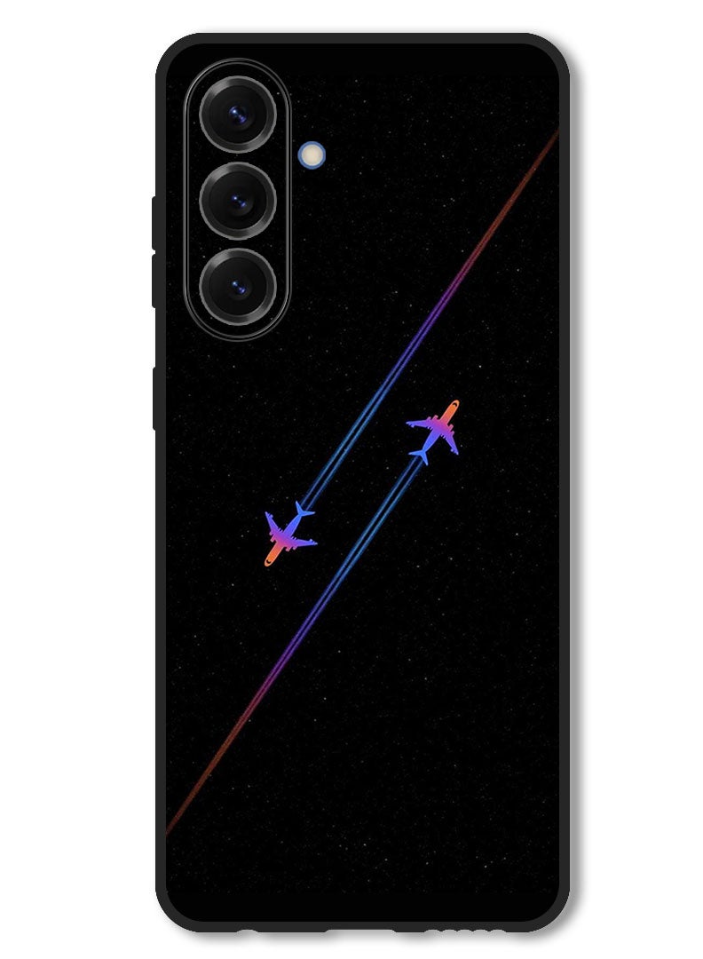 Theodor Case Compatible with Samsung Galaxy M56 6.74 Inch Protection Shockproof Bumper Cover Airplanes - Image 1